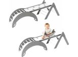 Arco Di Arrampicata Altalena In Legno + Scivoli Bifacciali + Triangolo Di Arrampicata Per Bambini | Parco Giochi | Giocattoli Montessori | Tavola A Dondolo