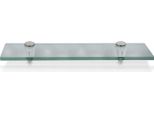 Mensola In Vetro 60X10X0,8 Cm Con Supporto Mensola In Vetro Mensola Da Parete Mensola Da Bagno Mensola Da Appendere Vetro Smerigliato