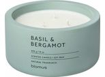 Blomus Candela Profumata Fraga, Fragranza Per Ambienti, Cemento, Pino Grigio, Fragranza Basilico & Bergamotto, 66451