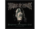 Cradle Of Filth - Taglia Standard - Toppa "Supreme Vampiric Evil"", Tessuto RO10964 (Taglia Unica) (Nero/Bianco)"