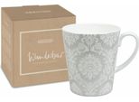 Tazza KöNitz Wunderbar Silver Lace, Tazza Con Scatola Regalo, Bone China, 600 Ml, 11 5 255 2746