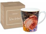 Tazza KöNitz Wunderbar Flourish - Rose, Tazza Con Scatola Regalo, Bone China, 600 Ml, 11 5 255 2757
