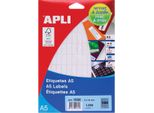 Etichette Apli A5 Print&Write 8 X 20 Mm, Bianco, 2 Cm, 8 Mm, 190 X 125 X 6 Mm
