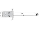 Gesipa Polygrip Rivetti Ciechi Alluminio/Acciaio 4 X 13 500 Pz