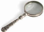 Authentic Models Lente D'ingrandimento Rococò Argento, Lente D'ingrandimento, Ottone, Vetro, AC114