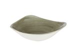 Churchill Stonecast Burnished Green Teller Tief, Triangle, ø: 235 Mm