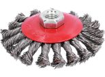 Torsione Spazzola Metallica Ruota Annodata Smerigliatrice Coppa Rettifica Ruggine Vernice Strumento Di Rimozione M10X1.5 Dado 4In