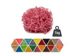 Materiale Di Riempimento In Carta Rosa 1 Kg - Materiale Di Imballaggio Biodegradabile, Ideale Come Riempimento Decorativo Per Scatole E Cesti Regalo