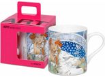 Tazza KöNitz Princezna Hyacinta - Alfons Mucha, In Confezione Regalo, Bone China, Blu, 400 Ml, 11 5 004 2801