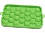 25 Grid Ice Cube Tray Easy Release Silicone Ice Ball Maker Mold Mini Round Ice Sphere Tray Con Coperchio Green