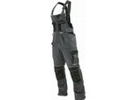 Pantaloni Da Lavoro Grigio-Neri Con Bretelle L