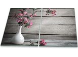 Piastra Di Copertura Del Piano Cottura Piastra Di Copertura Del Piano Cottura In Ceramica 2 Pezzi 80X52 Protezione Rosa