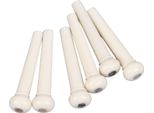 6Pcs Chitarra Acustica B-Pins Di Ricambio Per Un Suono Migliore E Una Facile Installazione, Si Adatta Alla Maggior Parte Delle Chitarre (Bianco)
