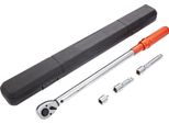 Chiave Dinamometrica 1/2", Set Di Chiavi Dinamometriche 34-340Nm Per Bicicletta E Moto, Precisione Di Errore ± 3% 2 Aste Di Prolunga 127 E 76,2 Mm, Adattatore 1/2-1/4"", Testa A Cricchetto 72 Denti Regolabile"