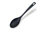 Fackelmann Cucchiaio Per Servire Antiaderente In Nylon Alto Spessore, 31 X 6,2 Cm, Linea Nero