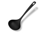 Fackelmann Mestolo Antiaderente In Nylon Alto Spessore, 29,5 X 9 X 6,5 Cm. Linea Nero.