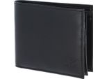 Oxmox Pelle Portafoglio Leather QuerscheinböRse Ox Embossed Black Nero