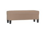 Syfax™ Panca Cappuccino 100X35X41 Cm In Pelle Finta