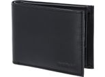 Oxmox Pelle Portafoglio Leather Rfid Protect PocketböRse Pure 2.0 Embossed Black Nero