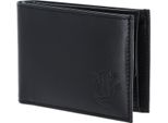Oxmox Pelle Portafoglio Leather Rfid Protect PocketböRse Frog 2.0 Embossed Black Nero