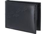 Oxmox Pelle Portafoglio Leather Rfid Protect PocketböRse Footsteps 2.0 Embossed Black Nero