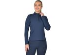 Dublin - Top Strato Base Per Donna, Spazzolato, A Cavallo, Aderente, Manica Lunga WB2328 (42 De) (Navy)