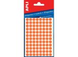 Etichette Autoadesive Fluo, O 8 Mm, Arancione - 288 Pz