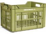 Urban Proof Cassa Per Biciclette 30 Litri Plastica Riciclata Verde Oliva