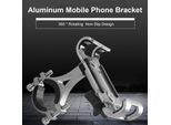 Naroote Porta Telefono Per Moto, Porta Telefono Per Bicicletta Impermeabile Con Materiale In Lega Di Alluminio Porta Telefono Per Moto, Scooter Bicicletta (Ruotabile) (Ruotabile)