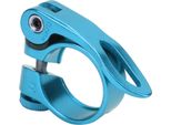Poenvfpo Morsetto A Sgancio Rapido Per Bicicletta Da 31,8 Mm, Morsetto Per Tubo Sella In Lega Di Alluminio Per Bicicletta Da Strada E Montagna (Blu)