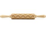 Mattarello Folkroll Motivo Corna Di Cervo, Medio, 37 Cm, Mattarello, Rullo Per Goffratura, Motivo, Rullo, Legno Di Faggio, 892516