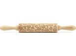 Mattarello Folkroll Motivo Albero Di Natale Baubles, Medio, 37 Cm, Mattarello, Rullo Per Goffratura, Motivo, Rullo, Legno Di Faggio, 230931