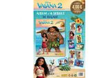 Panini Moana 2 Album Scatola Di Cartone + 4 Bustine Spagnole Multicolore Taglia Unica