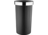 Portarifiuti Bolero Rotondo Nero Con Coperchio Aperto 60 Litri