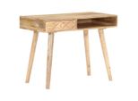 Tavolino Da Toilette 100X50X76 Cm In Legno Massiccio Di Mango