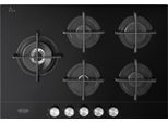 De'longhi Nsl 575D Ncm Piano Cottura Nero Da Incasso 75 Cm Gas 5 Fornelli