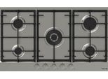 Foster 7017 032 Piano Cottura Acciaio Spazzolato Da Incasso 86 Cm Gas 5 Fornelli