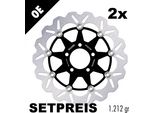 Set Di Dischi Freno Galfer 2X DF321CW Wave® Flottante Anteriore 300X5Mm Per Suzuki Rgv Gsx F GSX-R R 250 - 750 Ccm