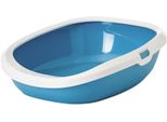 Lettiera Per Gatti Savic "Gizmo Large"" 52 X 39,5 X 15 Cm Blu / Bianco"