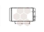 Van Wezel 43002084 Radiatore Raffreddatore Acqua Raffreddatore Motore Per Renault Espace I (J11) 21 Notchback (L48) 21 (B48) 21 Estate (K48)