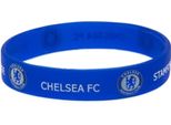 Polsino Ufficiale In Silicone Del Chelsea Fc BS773 (Taglia Unica) (Blu/Bianco)