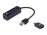 Conceptronic Hub Usb 4 Porte 3.0 ->4X3.0 +Typc A. O.Netz. Bw