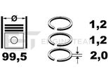 Et Engineteam R4000700 Set Di Fasce Elastiche Per Subaru Forester (Sh) Forester (Sg) Legacy Iv Estate (Bp) Impreza Notchback (Gd) Forester (Sf)