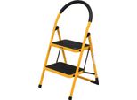 Scala Pieghevole A Due Gradini, Gradino Pieghevole, Scala Domestica 90X47,5X49 Cm