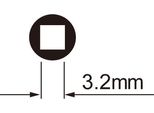 Icetoolz Spaak Chiave Per Nippli 12B3 Per Nippli Da 3,2 Mm (Quadrati)