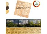 Floranica Piastrelle In Legno 60 X 60 Cm 1 Pz. Naturale Pavimentazione Da Esterno Per Giardino, Terrazze E Balconi