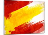 Piastra Di Copertura Del Piano Cottura 60X52 Coperchio Del Piano Cottura In Ceramica Paraspruzzi Piatto In Vetro Tagliere Decorativo, Colore Rosso