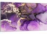 Piastra Di Copertura Del Piano Cottura 80X52Cm 1 Pezzo In Ceramica, Marmo Viola