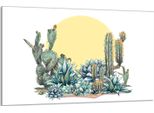 Piastra Di Copertura Del Piano Cottura 80X52Cm 1 Pezzo In Ceramica, Paraschizzi, Giallo Cactus