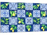 Piastra Di Copertura Del Piano Cottura 80X52Cm 1 Pezzo In Ceramica, Mosaico Limone